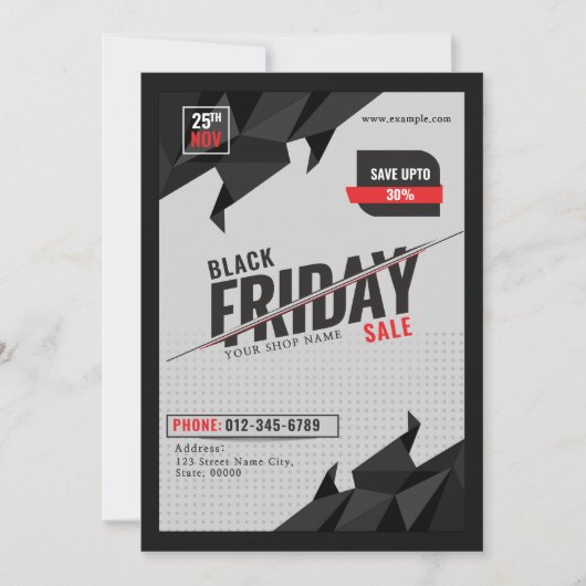 Black Friday Sale Flyer Sjabloon (Voorkant)