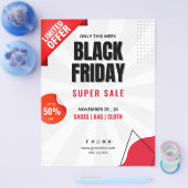 Black Friday Sale Flyer, Zakelijke verkoop Poster Flyer (Enkel)