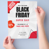 Black Friday Sale Flyer, Zakelijke verkoop Poster Flyer (Hand)