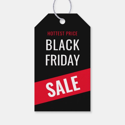 Black Friday SALE Kleding Hang Prijs Label Cadeaulabel (Achterkant)