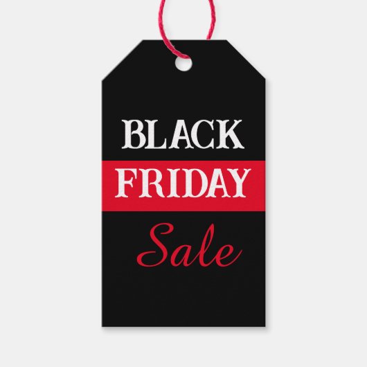 Black Friday Sale % KORTING Cadeaulabel (Voorkant)