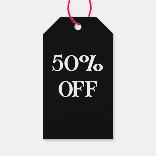 Black Friday Sale % KORTING Cadeaulabel (Achterkant)