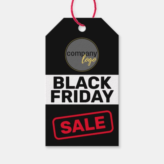 BLACK FRIDAY SALE KORTING ZAKELIJK LOGO PRIJS LABE CADEAULABEL (Voorkant)