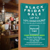Black Friday Sale op Blauwgroen groene banner