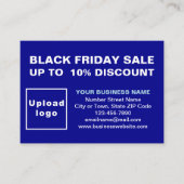 Black Friday Sale op Blue Enclosure Kaart (Voorkant)