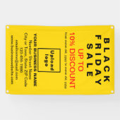 Black Friday Sale op gele banner (Horizontaal)