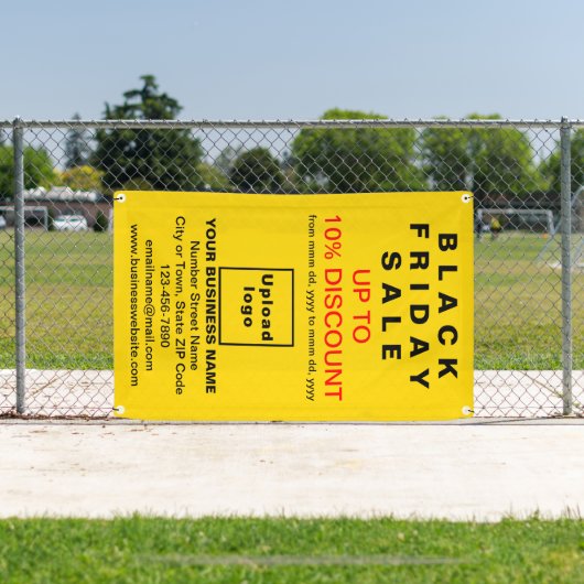 Black Friday Sale op gele banner (Insitu)