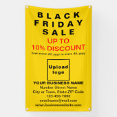 Black Friday Sale op gele banner (Verticaal)