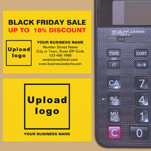 Black Friday Sale op gele behuizing Kaart