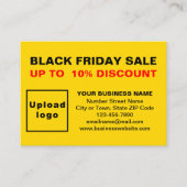 Black Friday Sale op gele behuizing Kaart (Voorkant)