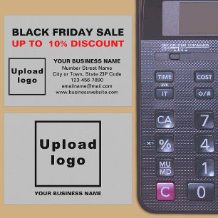 Black Friday Sale op grijze behuizing Kaart