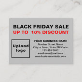 Black Friday Sale op grijze behuizing Kaart (Voorkant)