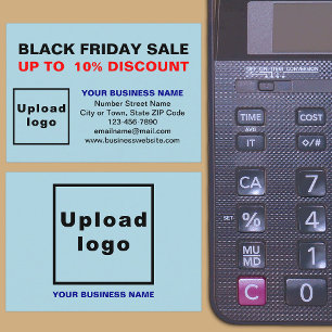 Black Friday Sale op lichtblauwe behuizing Kaart