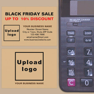 Black Friday Sale op lichtbruine behuizing Kaart