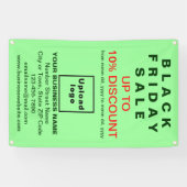 Black Friday Sale op lichtgroene banner (Horizontaal)