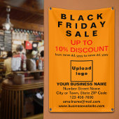 Black Friday Sale op Oranje kleurbanner Spandoek