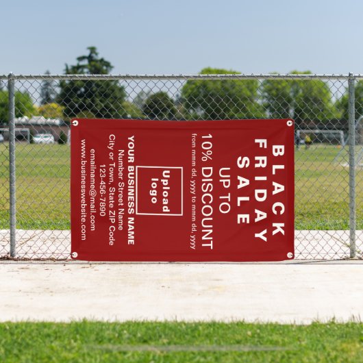 Black Friday Sale op rode banner (Insitu)