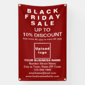 Black Friday Sale op rode banner (Verticaal)