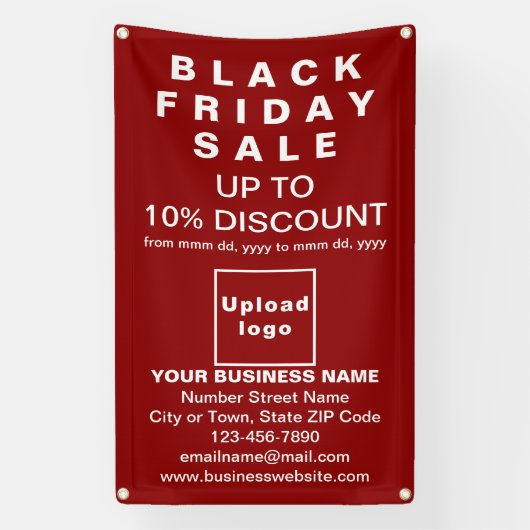 Black Friday Sale op rode banner (Verticaal)