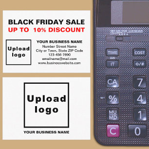 Black Friday Sale op witte behuizing Kaart