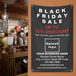 Black Friday Sale op zwarte banner