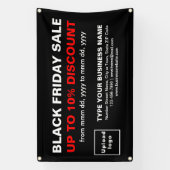 Black Friday Sale op zwarte rechthoek banner (Verticaal)