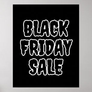 Black Friday Sale Poster, groot verkoopbord voor d Poster