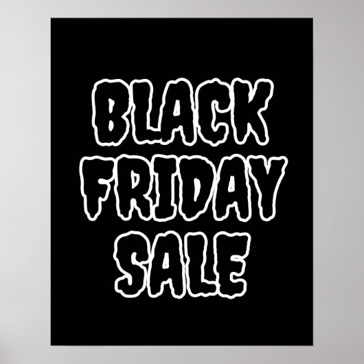 Black Friday Sale Poster, groot verkoopbord voor d Poster (Voorkant)