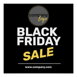 BLACK FRIDAY SALE YELLOW COMPANY EIGEN LOGO WEBSIT PERFECT POSTER