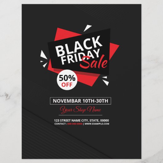 Black Friday Salefolder Flyer (Voorkant)