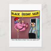 Black Friday Shopping Humor Briefkaart (Voorkant)