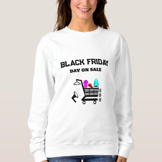 Black Friday Shopping Rush Trui (Voorkant)