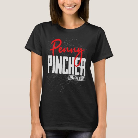 Black Friday Shopping Squad Penny Pincher Matching T-shirt (Voorkant)