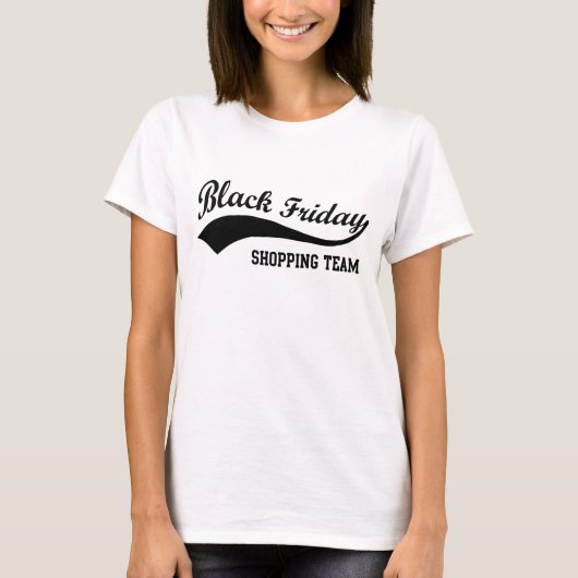 Black Friday Shopping Team Grappige Thanksgiving T-shirt (Voorkant)