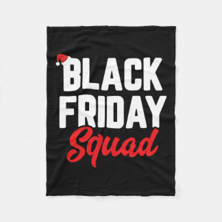 Black friday squad shopping team familie grappige fleece deken