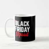 Black friday squad shopping team familie grappige  koffiemok (Links)