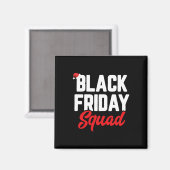 Black friday squad shopping team familie grappige  magneet (Voorkant / Achterkant)
