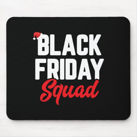 Black friday squad shopping team familie grappige  muismat (Voorkant)