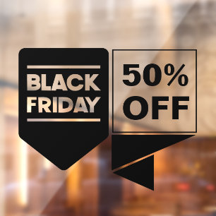 Black Friday Store Sale Aangepast venster Cling Raamsticker