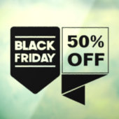 Black Friday Store Sale Aangepast venster Cling Raamsticker (Vel 3)