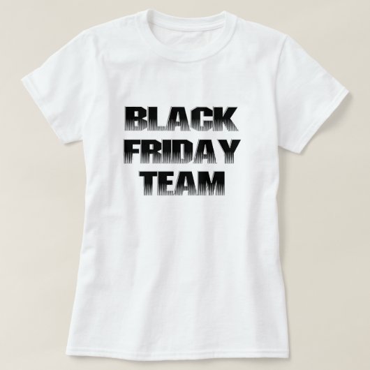 Black Friday Team T-shirt (Design voorkant)