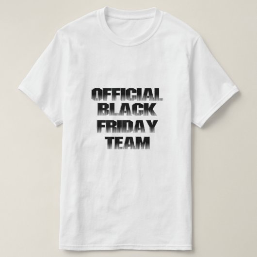 Black Friday Team T-shirt (Design voorkant)