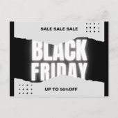 Black Friday-uitverkoop Briefkaart (Voorkant)