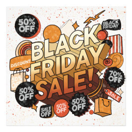 Black Friday, uitverkoop Foto Afdruk