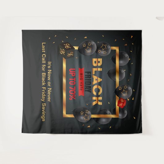 Black Friday  Wandkleed (Voorkant (horizontaal))