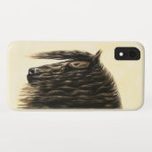 Black Friesian Draft Horse Case-Mate iPhone Case (Achterkant (horizontaal))