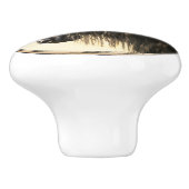 Black Friesian Draft Horse Keramische Knop (Zijkant)