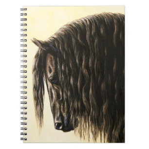 Black Friesian Draft Horse Notitieboek