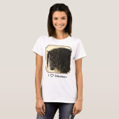 Black Friesian Draft Horse T-shirt (Voorkant volledig)