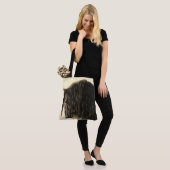 Black Friesian Draft Horse Tote Bag (Op model)